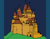 Desenho Castelo medieval pintado por ceciliaz