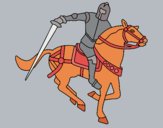 Desenho Cavaleiro a cavalo IV pintado por ceciliaz