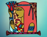 Desenho Cleopatra pintado por ceciliaz