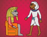 Desenho Os reis egípcios pintado por ceciliaz