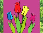Desenho Tulipa pintado por ceciliaz
