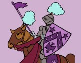 Desenho Cavaleiro a cavalo pintado por ceciliaz