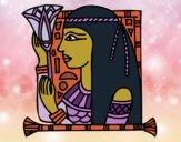 Desenho Cleopatra pintado por ceciliaz