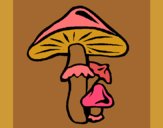 Desenho Cogumelos pintado por ceciliaz