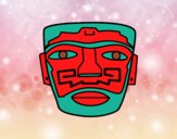Desenho Máscara ancestral Aztec pintado por ceciliaz