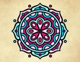 Desenho Mandala para meditar pintado por Craudia