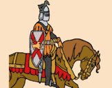 Desenho Cavaleiro a cavalo pintado por Craudia