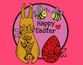 Desenho Happy Easter pintado por Valeriah