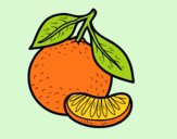 Desenho Uma tangerina pintado por Valeriah