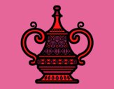 Desenho vaso árabe pintado por ceciliaz
