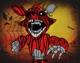 Desenho Foxy aterrorizante de Five Nights at Freddy's pintado por Valeriah