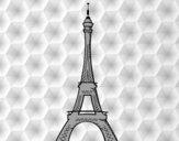 Desenho A Torre Eiffel pintado por adiely