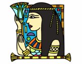 Desenho Cleopatra pintado por alya