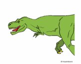 Desenho Tiranossaurus Rex pintado por kelv