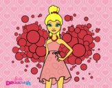 Desenho Barbie Princesa cor de rosa pintado por NahAraujo