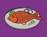 Desenho Placa de peixes pintado por ceciliaz