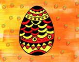 Desenho Ovo de Páscoa de estilo japonês pintado por ceciliaz