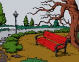 Desenho Paisagem da parque pintado por anaCFAIAL