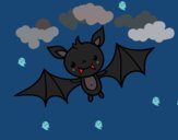 Desenho Um morcego do Halloween pintado por ceciliaz