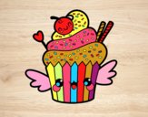 Desenho O Cupcake kawaii pintado por zoi12