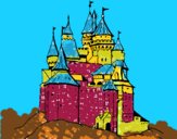 Desenho Castelo medieval pintado por ceciliaz
