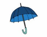 Desenho Um guarda-chuva pintado por isalu