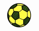 Desenho Bola futebol pintado por Jujuli
