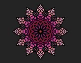Desenho Mandala estrela floral pintado por ceciliaz