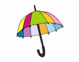 Desenho Um guarda-chuva pintado por vendrameto