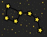 Desenho Constelação ursa maior pintado por ceciliaz