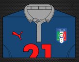 Camisa da copa do mundo de futebol 2014 da Itália