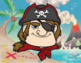 Desenho Chefe pirata pintado por ImShampoo