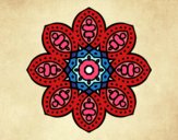 Desenho Mandala árabe pintado por Morais