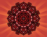 Desenho Mandala para a concentração mental pintado por Morais
