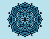 Desenho Mandala para meditar pintado por Morais