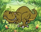 Desenho Tyrannosaurus Rex pintado por Craudia