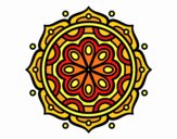 Desenho Mandala para meditar pintado por Jujuli