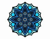 Desenho Mandala simetria simples pintado por Jujuli