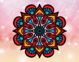Desenho Mandala mundo árabe pintado por nicknice