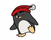 Desenho Pinguim com gorro natalício pintado por caiocjc