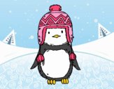 Pinguim do bebê com chapéu