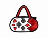 Desenho Embreagem com motivos de jogo de cartas pintado por marialulu