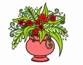 Desenho Um vaso com flores pintado por Jujuli