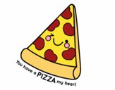 Desenho You have a pizza my heart pintado por ThaySilvaa