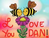 Desenho Algumas abelhas pintado por Natani
