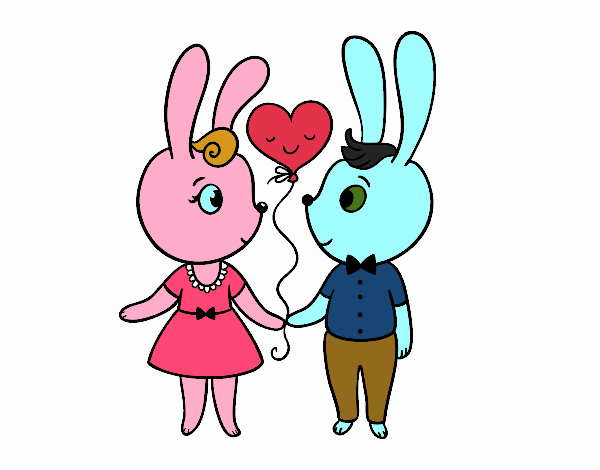 Coelhinhos apaixonados