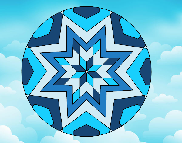 Mandala mosaico estrela