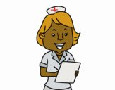 Enfermeira a sorrir