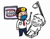 Dentista com paciente