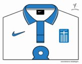 Camisa da copa do mundo de futebol 2014 da Grécia